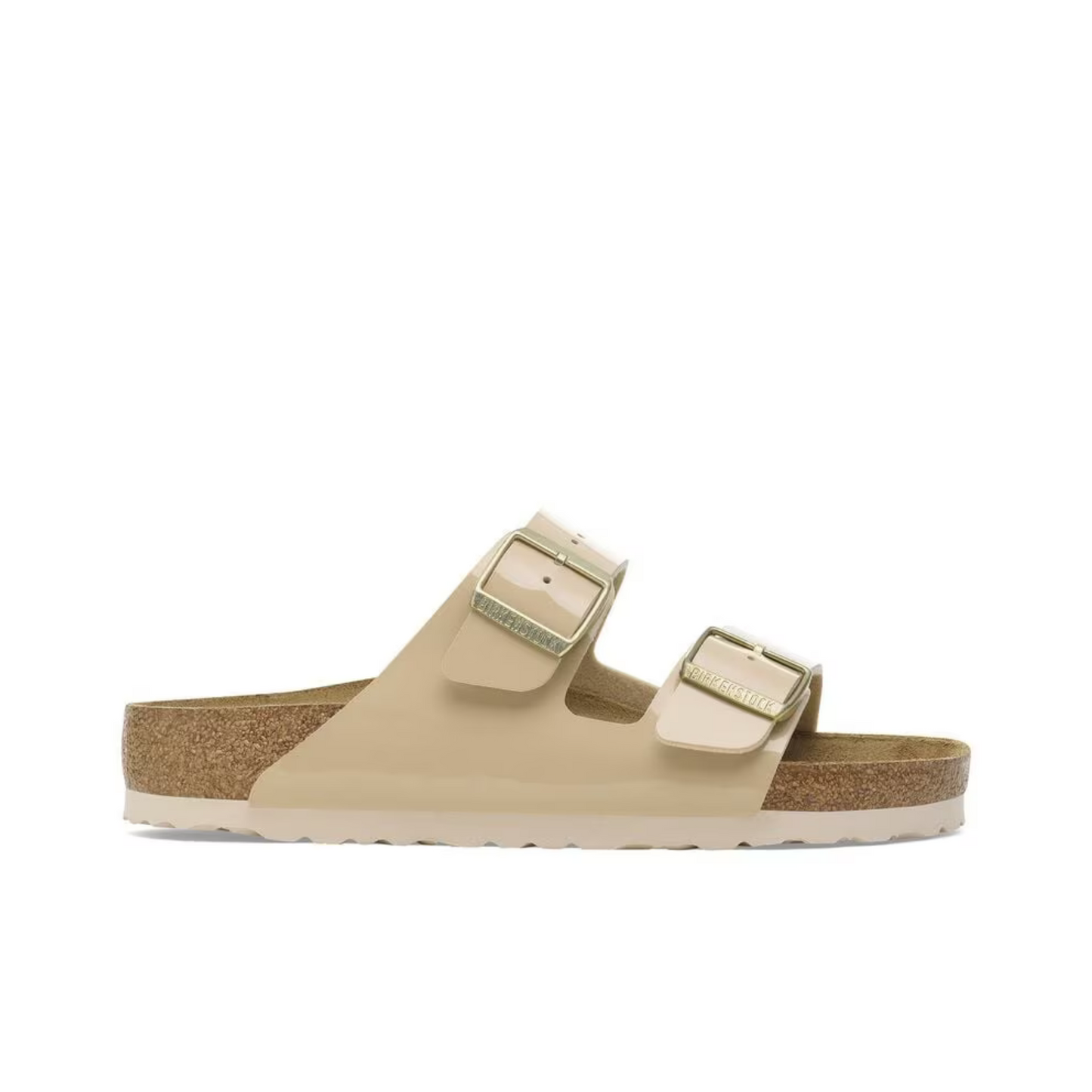 BIRKENSTOCK ARIZONA HARD FOOTBED BIRKO-FLOR PATENT WOMEN (NARROW)