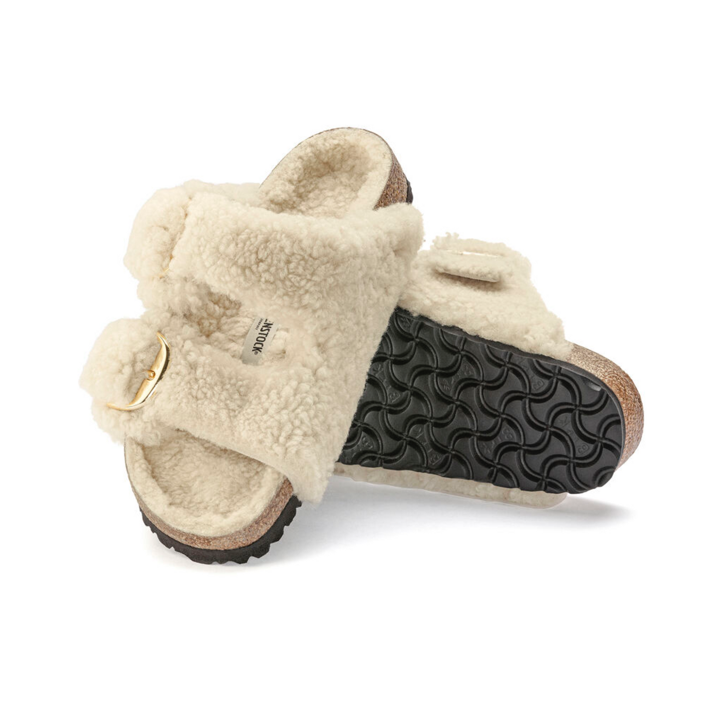 BIRKENSTOCK ARIZONA BIG BUCKLE SHEARLING TEDDY WOMEN