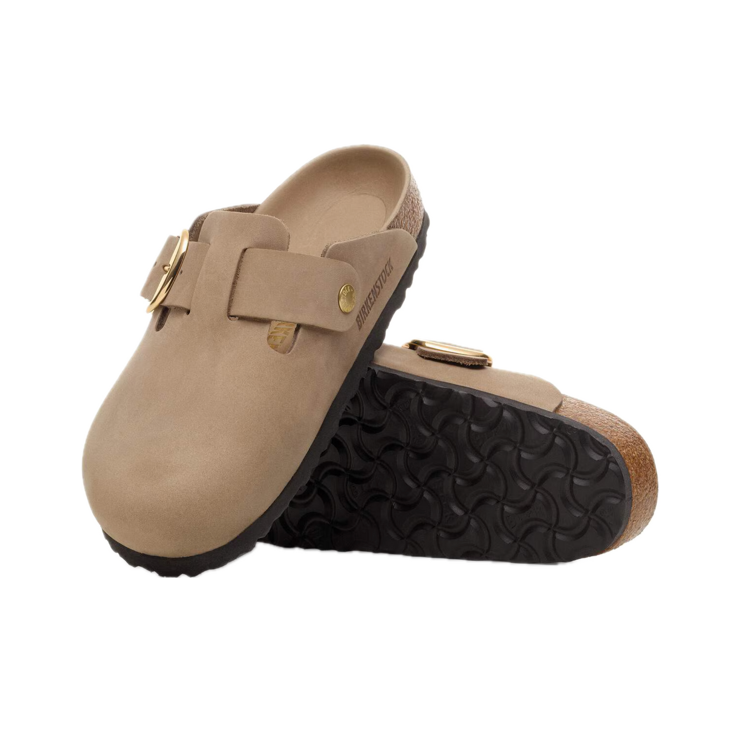 BIRKENSTOCK BOSTON BIG BUCKLE LEATHER FOOTBED OILED LEATHER WOMEN N (NARROW)