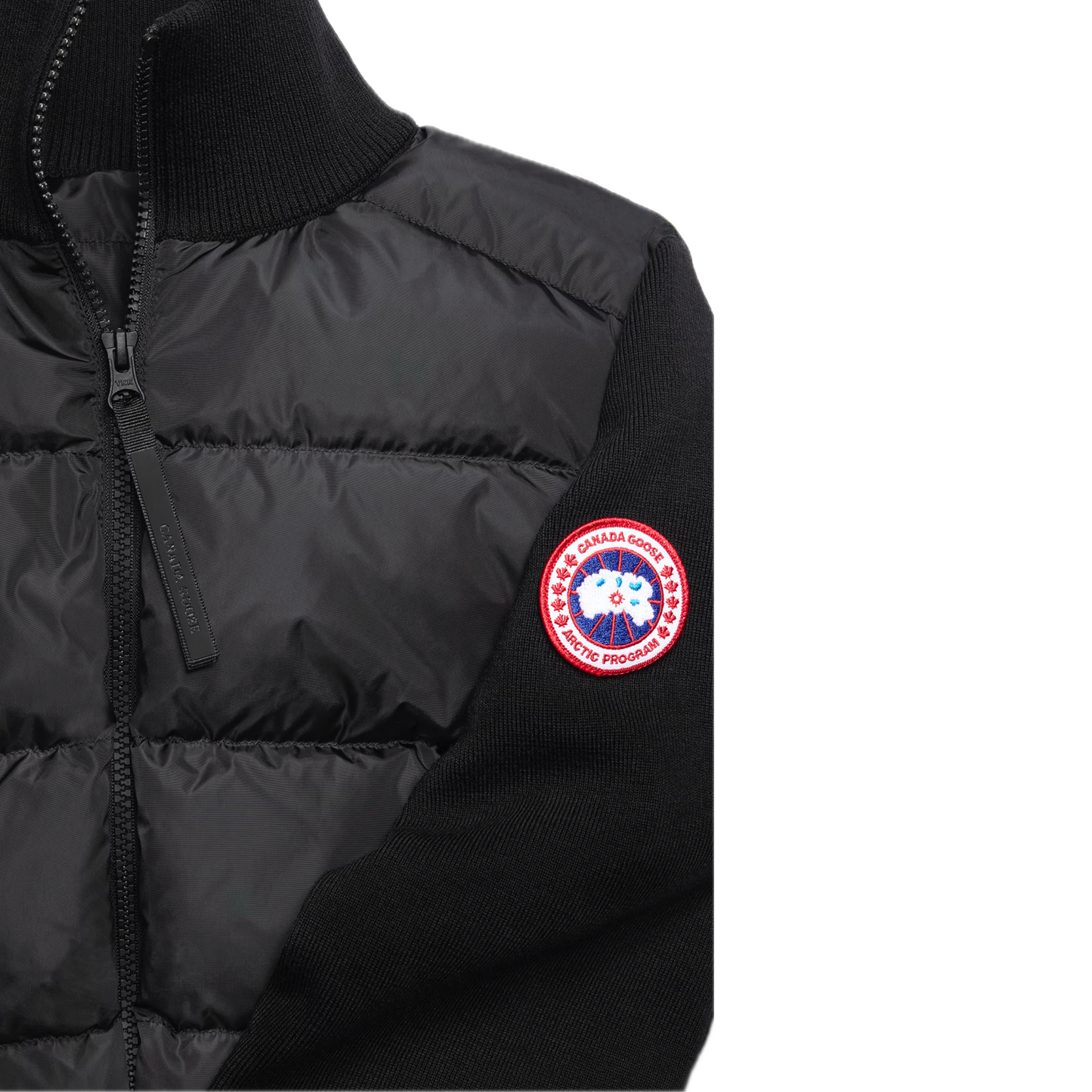 CANADA GOOSE HYBRIDGE WIDE QUILT KNIT JACKET RED LABEL WOMEN