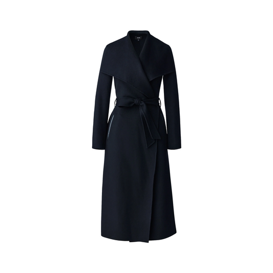 MACKAGE MAI-CN DOUBLE FACE WOOL WRAP COAT WOMEN