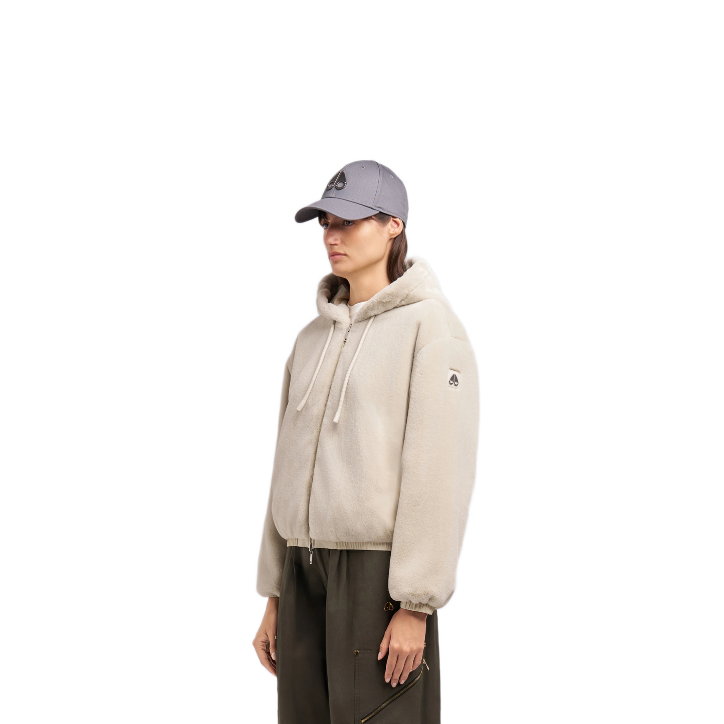 MOOSE KNUCKLES EATON REVERSIBLE BUNNY HOODIE WOMEN