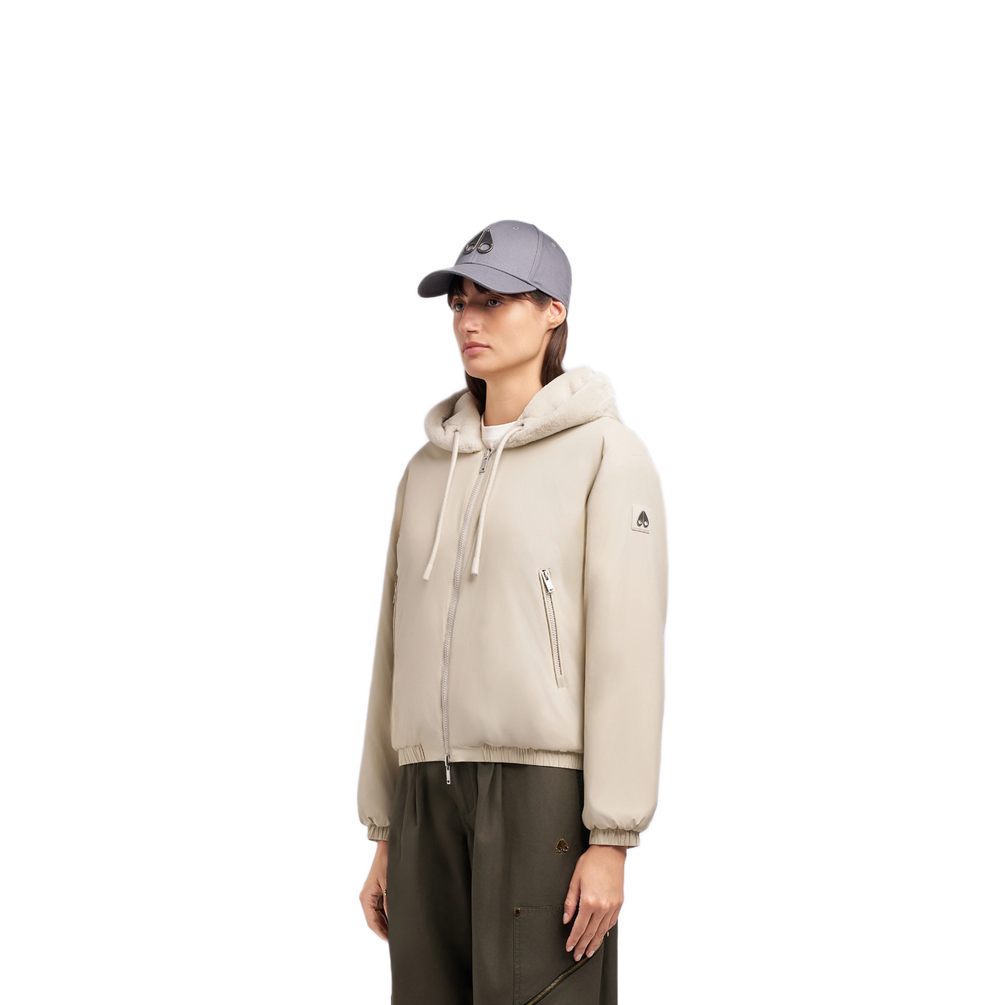 MOOSE KNUCKLES EATON REVERSIBLE BUNNY HOODIE WOMEN