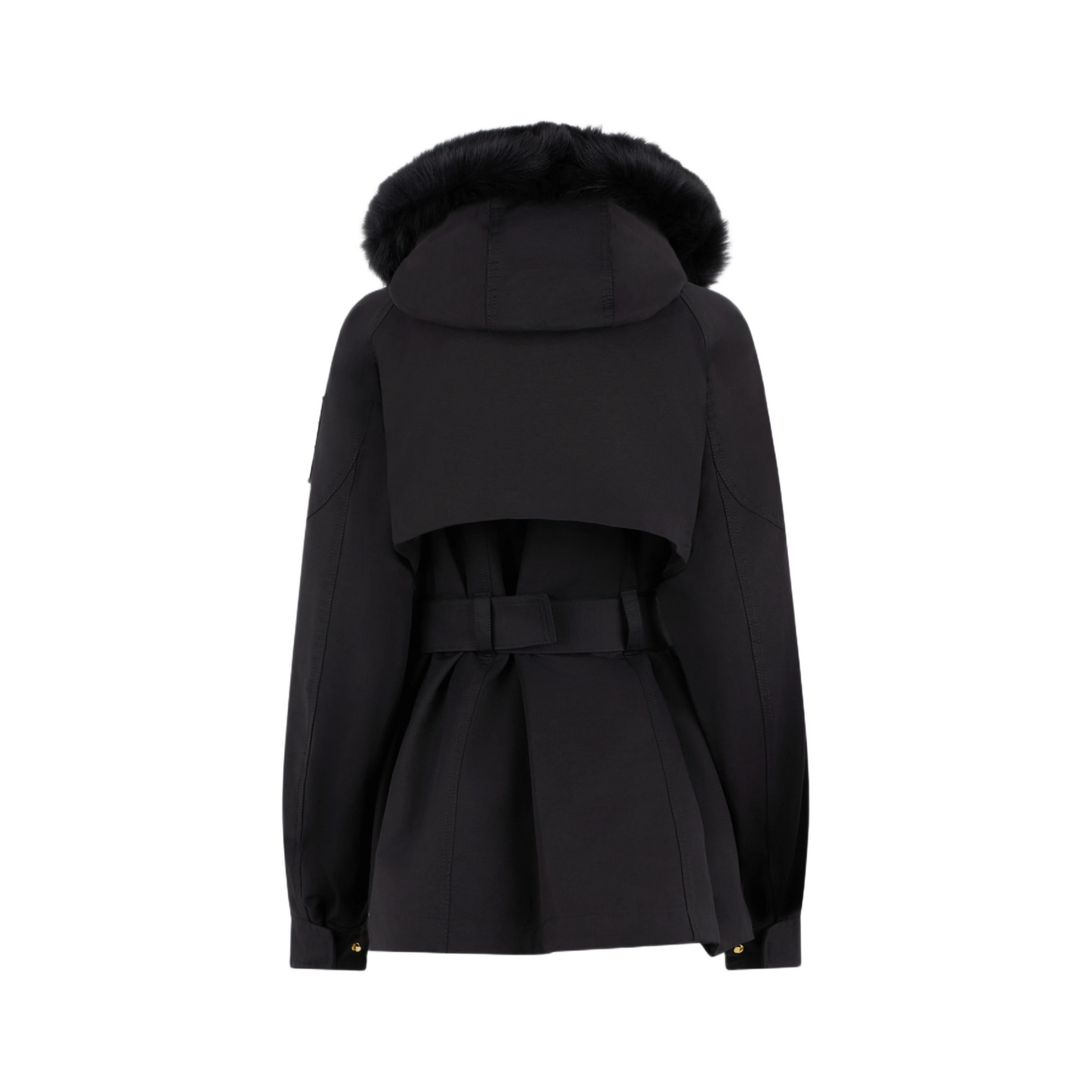 MOOSE KNUCKLES GOLD SERIES NOVA SHEARLING TRIM JACKET WOMEN