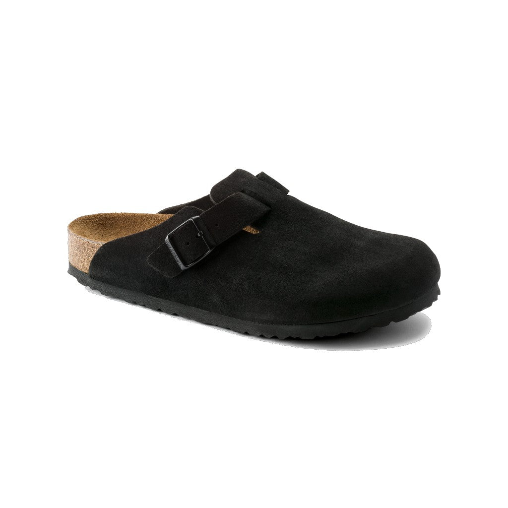BIRKENSTOCK BOSTON SUEDE SOFT FOOTBED MEN R(REGULAR)