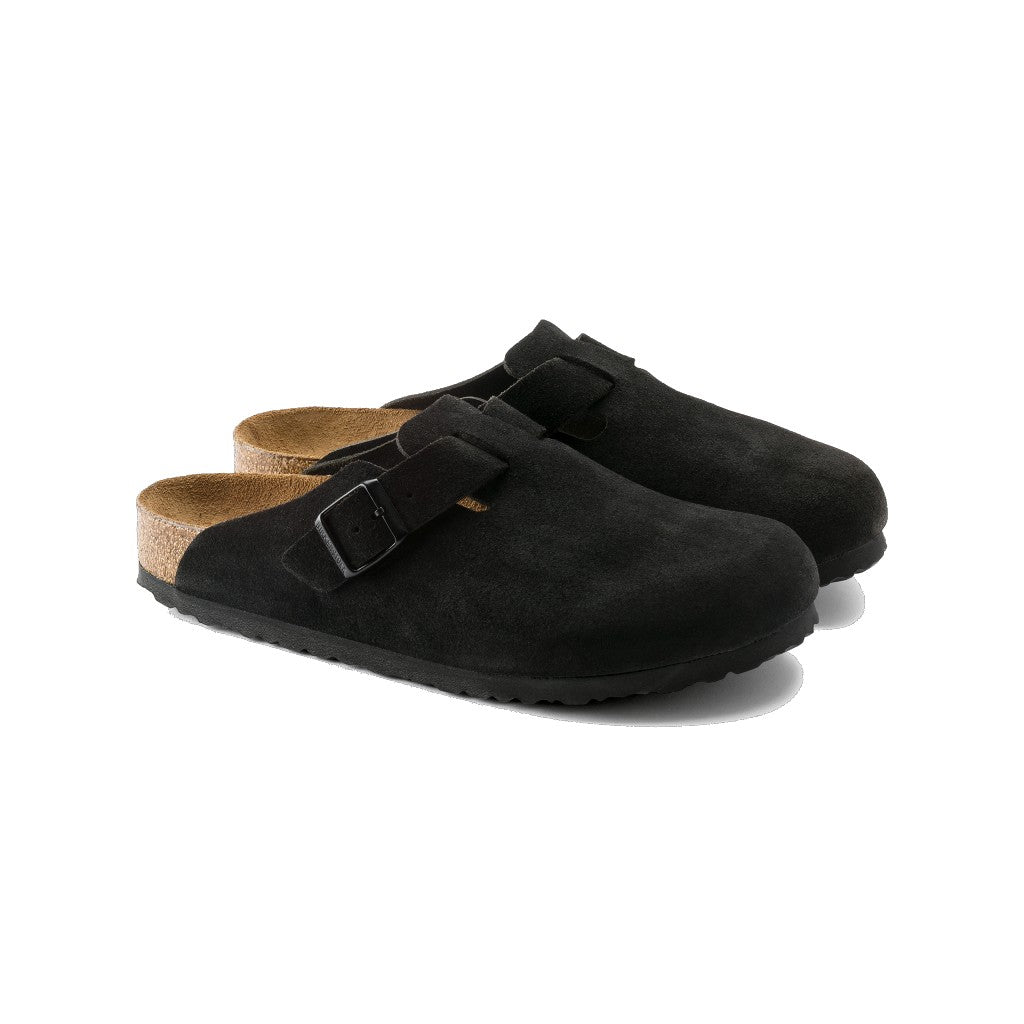 BIRKENSTOCK BOSTON SUEDE SOFT FOOTBED MEN R(REGULAR)