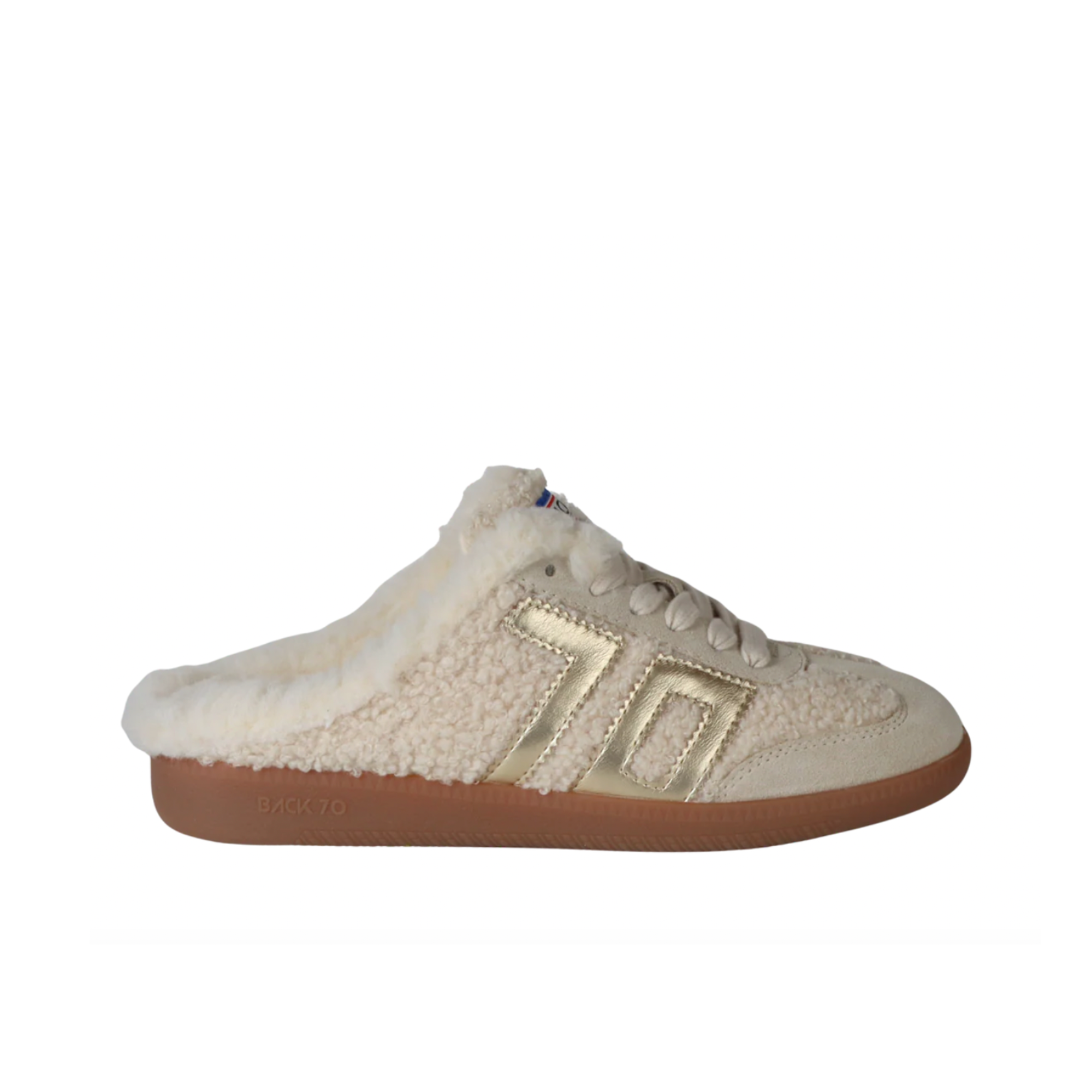 back 70 easter mule tobacco Sneakers by in Beige, Size: US 10-10.5 / EU 41 at Anthropologie Fabric and suede leather details BACK 70 Easter Backless Sneaker*