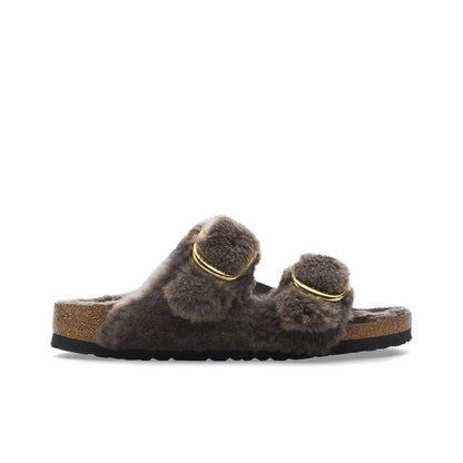 BIRKENSTOCK ARIZONA BIG BUCKLE SHEARLING TEDDY WOMEN N (NARROW)
