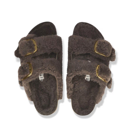 BIRKENSTOCK ARIZONA BIG BUCKLE SHEARLING TEDDY WOMEN N (NARROW)