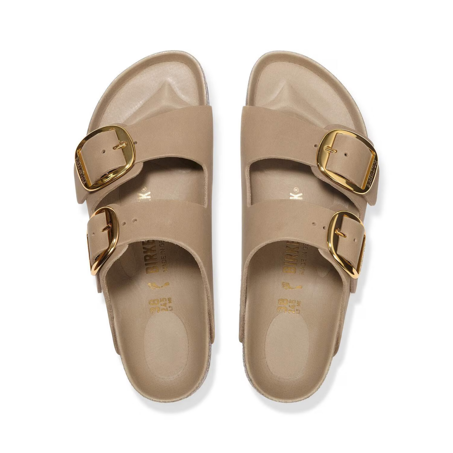 BIRKENSTOCK ARIZONA BIG BUCKLE LEATHER FOOTBED WOMEN (NARROW)