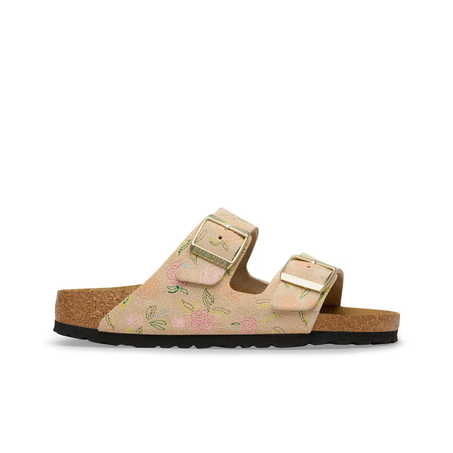 BIRKENSTOCK ARIZONA SUEDE LEATHER FLOWER PRINT (NARROW) WOMEN