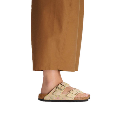 BIRKENSTOCK ARIZONA SUEDE LEATHER FLOWER PRINT (NARROW) WOMEN