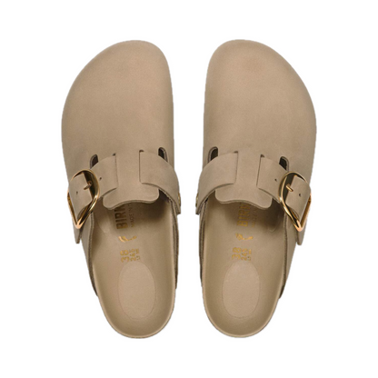 BIRKENSTOCK BOSTON BIG BUCKLE LEATHER FOOTBED OILED LEATHER WOMEN N (NARROW)