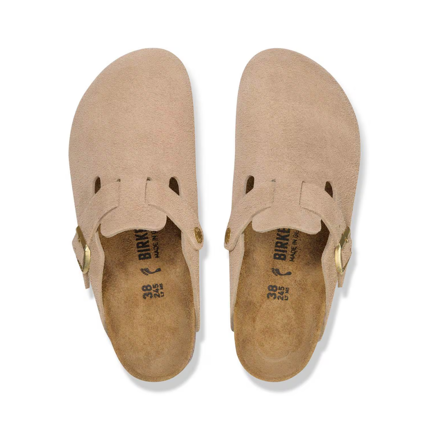 BIRKENSTOCK BOSTON SUEDE HARD FOOTBED N (NARROW) WOMEN