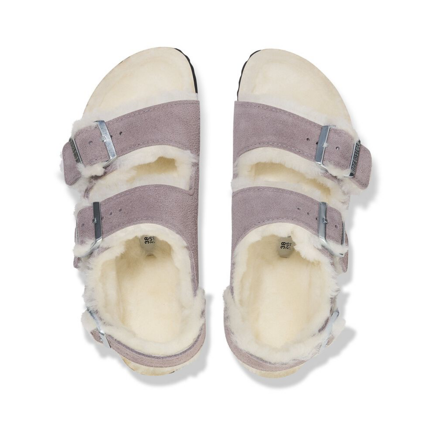 BIRKENSTOCK MILANO SUEDE SHEARLING N (NARROW)