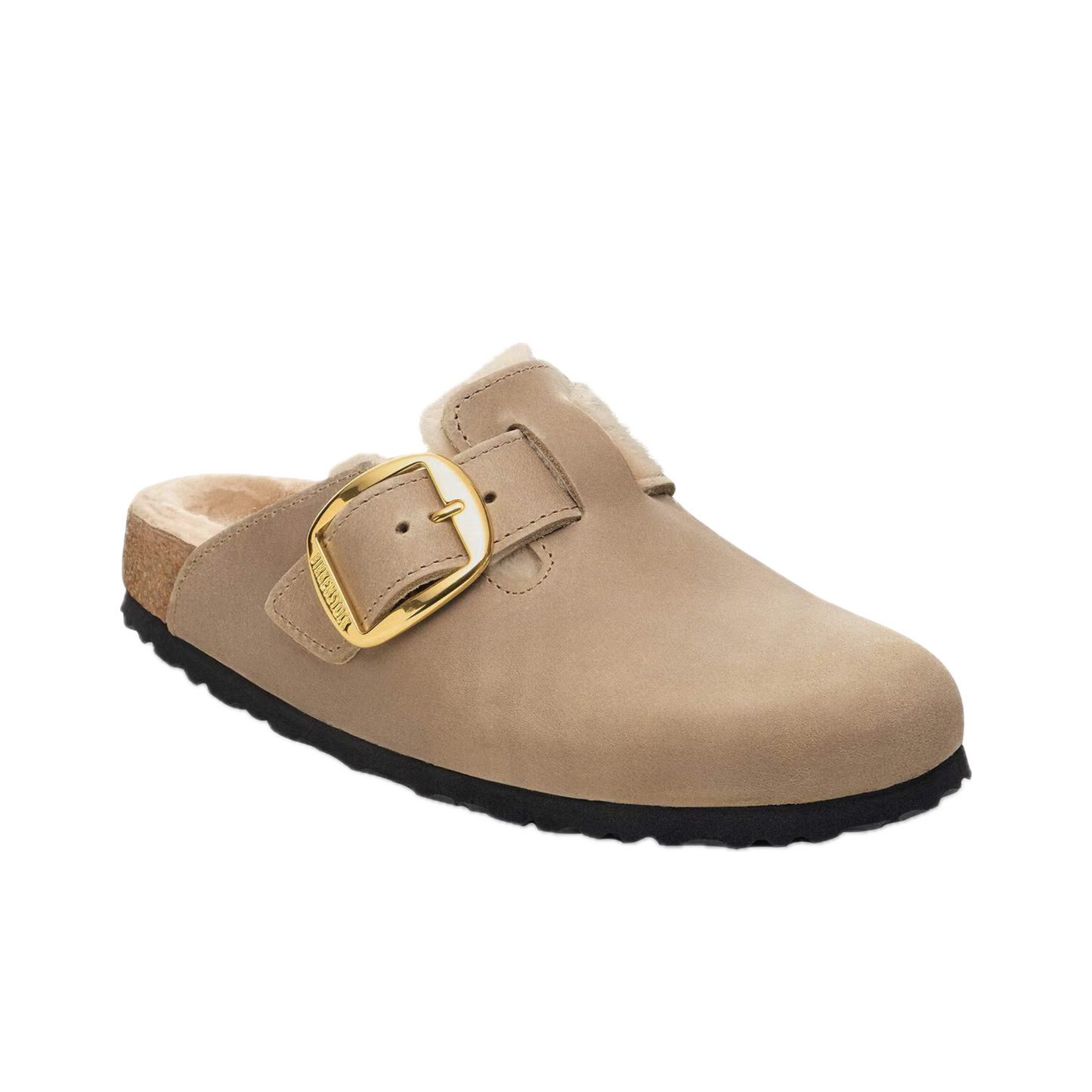 BOSTON BIG BUCKLE SHEARLING OILED LEATHER WOMEN (NARROW)