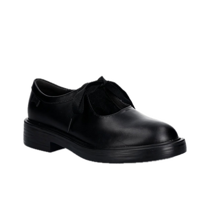 CAMPER K201866 BLACK LEATHER SEMI-OPEN SHOES WOMEN