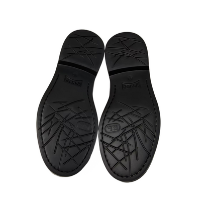 CAMPER K101045 DEAN BLACK LEATHER MOCCASINS MEN