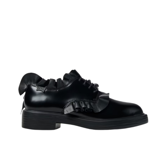 CAMPER K201867 DEAN BLACK LEATHER SHOES WOMEN