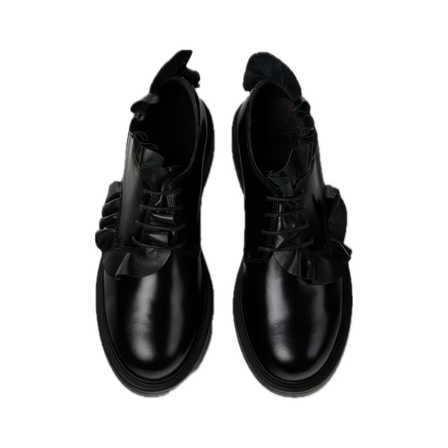 CAMPER K201867 DEAN BLACK LEATHER SHOES WOMEN