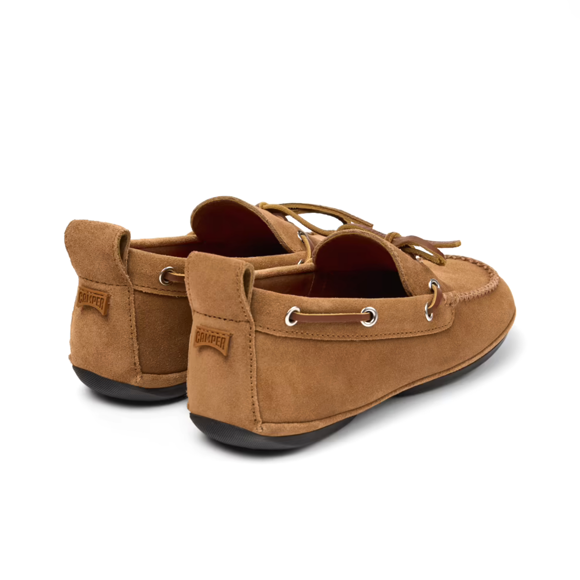Camper Right Nina Leather Moccasin - Brown