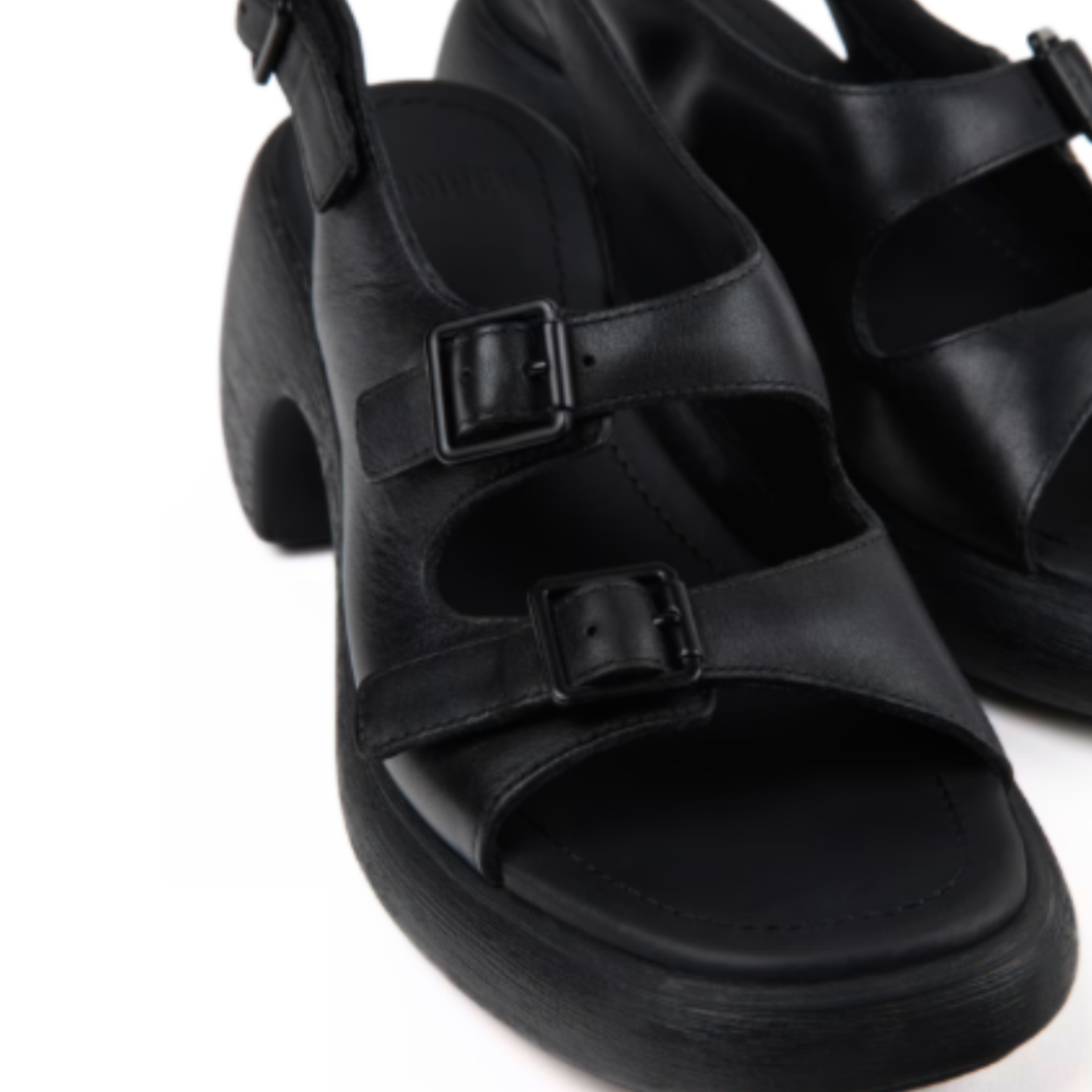 CAMPER K201874 Thelma Sandal WOMEN Black LEATHER / 36 (5.0/5.5 US)