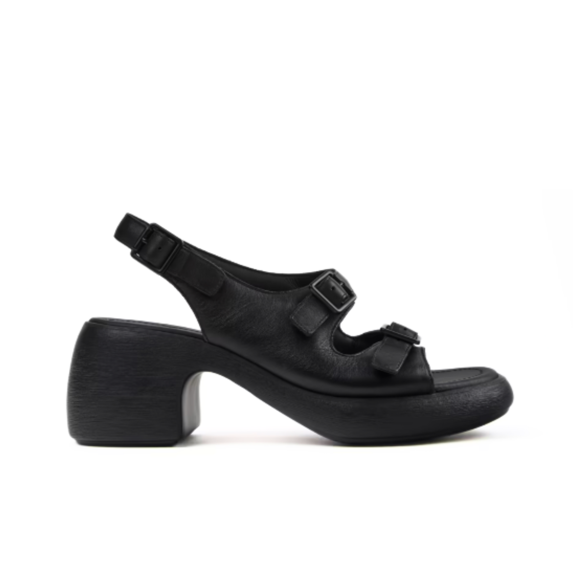 CAMPER K201874 Thelma Sandal WOMEN Black LEATHER / 36 (5.0/5.5 US)
