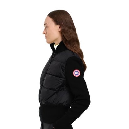 CANADA GOOSE HYBRIDGE WIDE QUILT KNIT JACKET RED LABEL WOMEN