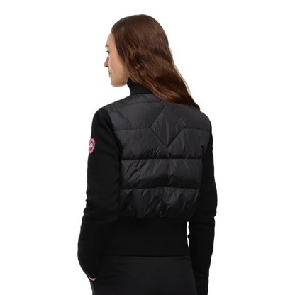 CANADA GOOSE HYBRIDGE WIDE QUILT KNIT JACKET RED LABEL WOMEN