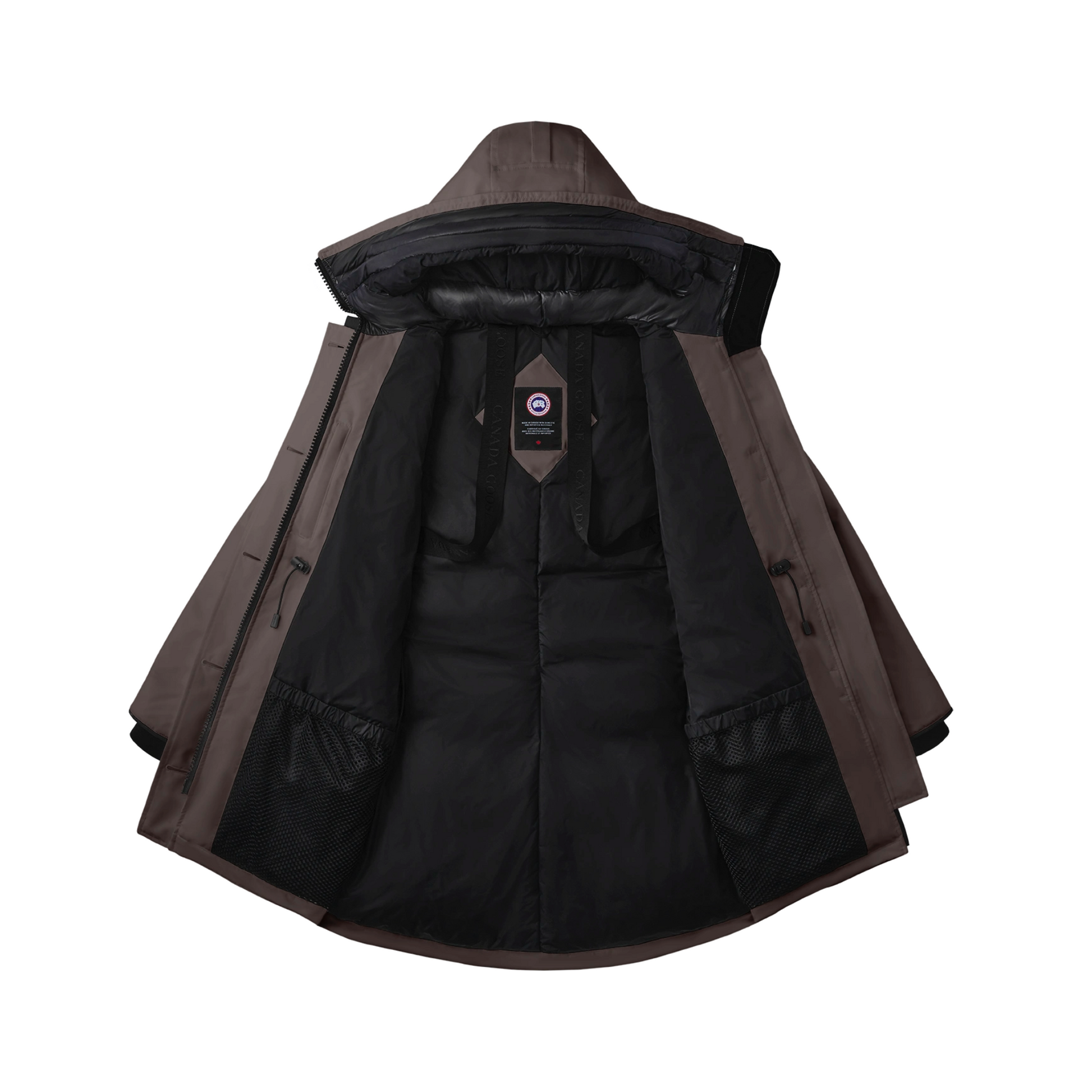 Canada goose expedition parka black label on sale