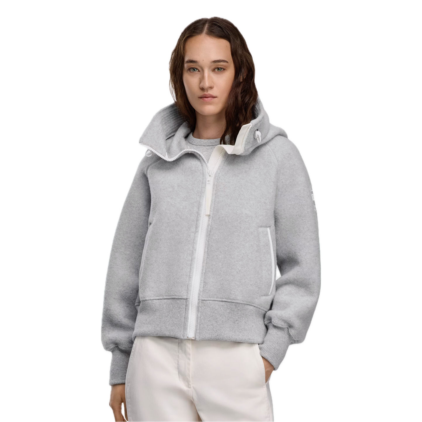 CANADA GOOSE CHILLIWACK BOMBER KIND FLEECE WHITE LABEL WOMEN