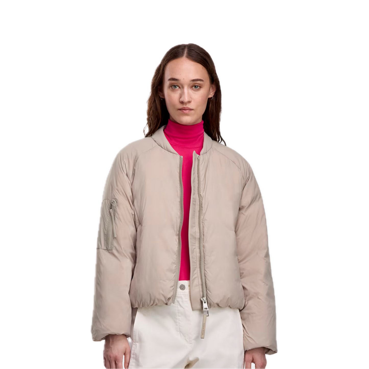 CANADA GOOSE ELBA BOMBER TONAL LABEL WOMEN