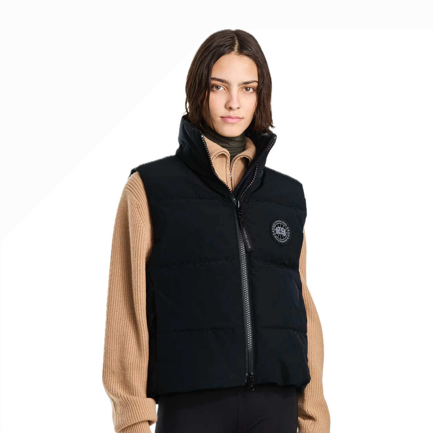 CANADA GOOSE GRANDVIEW CROPPED VEST BLACK LABEL WOMEN