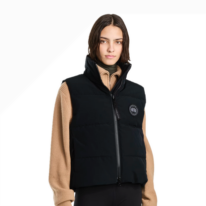 CANADA GOOSE GRANDVIEW CROPPED VEST BLACK LABEL WOMEN
