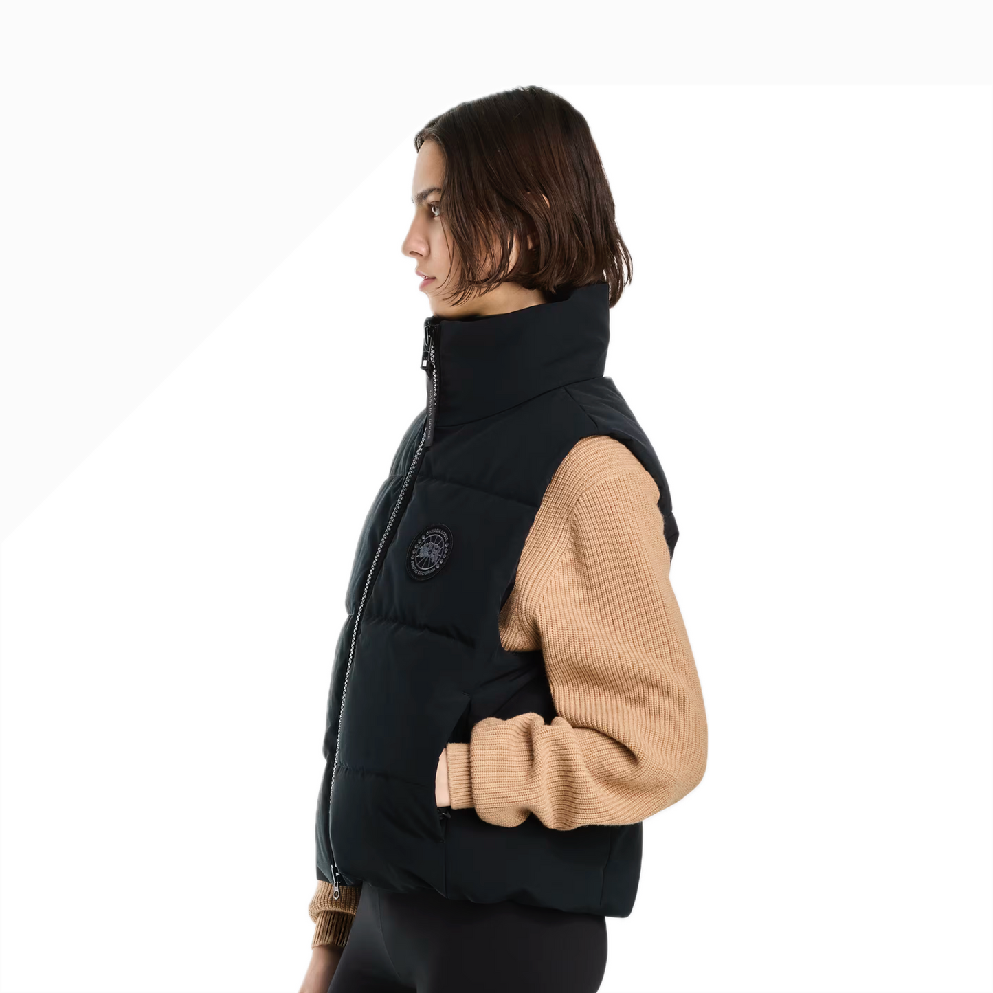 CANADA GOOSE GRANDVIEW CROPPED VEST BLACK LABEL WOMEN
