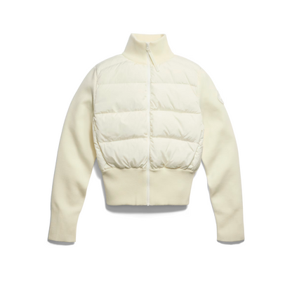 CANADA GOOSE HYBRIDGE WIDE QUILT KNIT JACKET TONAL LABEL WOMEN