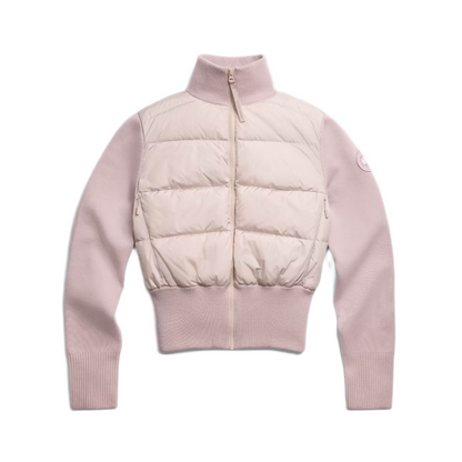 CANADA GOOSE HYBRIDGE WIDE QUILT KNIT JACKET TONAL LABEL WOMEN