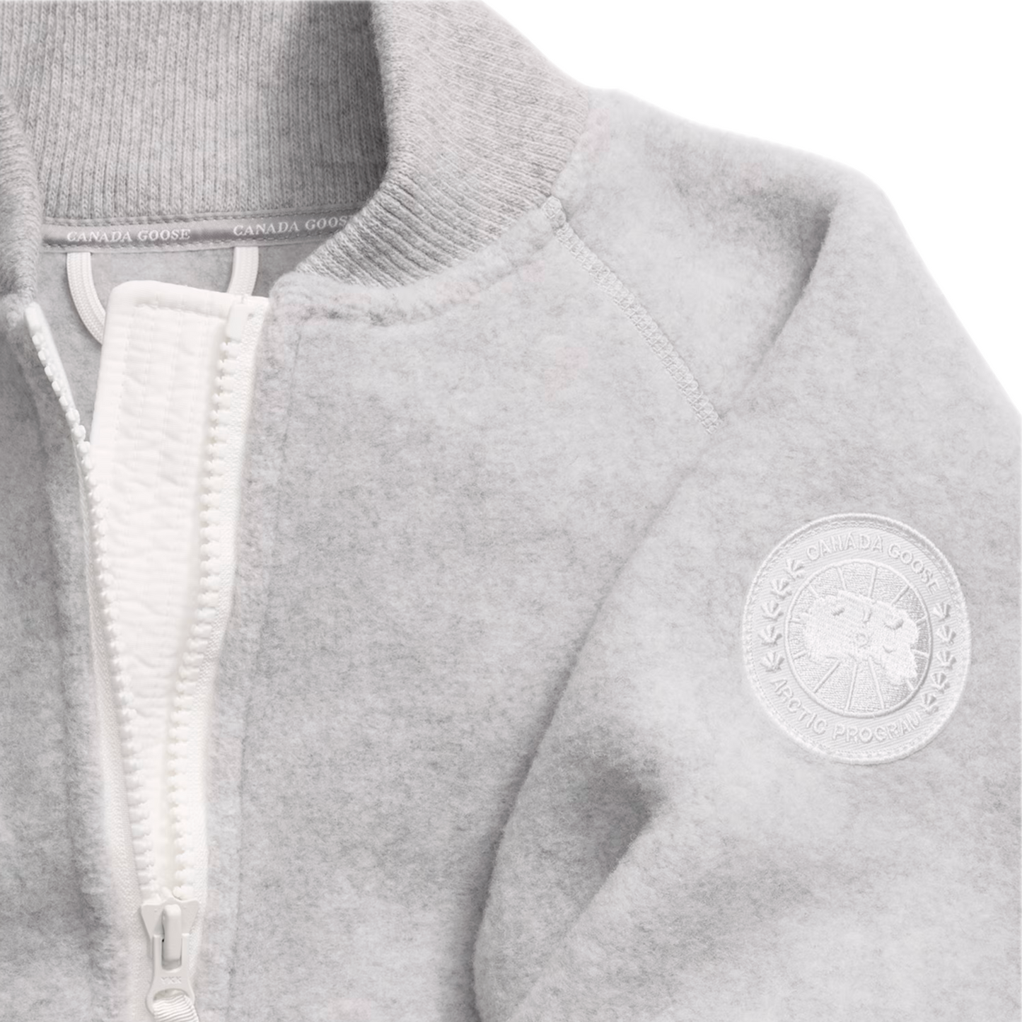 CANADA GOOSE SIERRA FLEECE BOMBER WHITE LABEL WOMEN