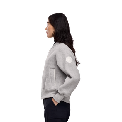 CANADA GOOSE SIERRA FLEECE BOMBER WHITE LABEL WOMEN