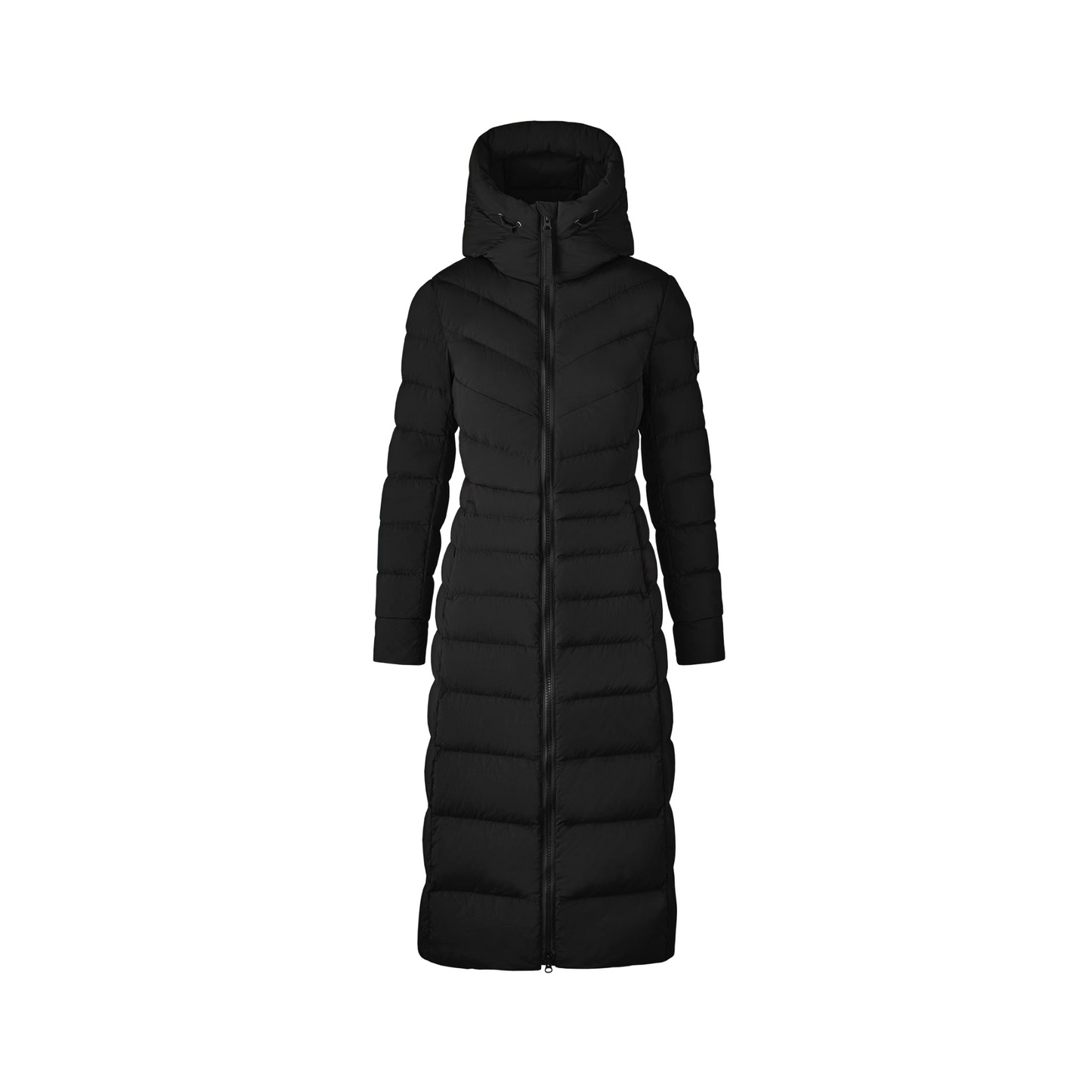 CANADA GOOSE CLAIR LONG COAT BLACK LABEL WOMEN