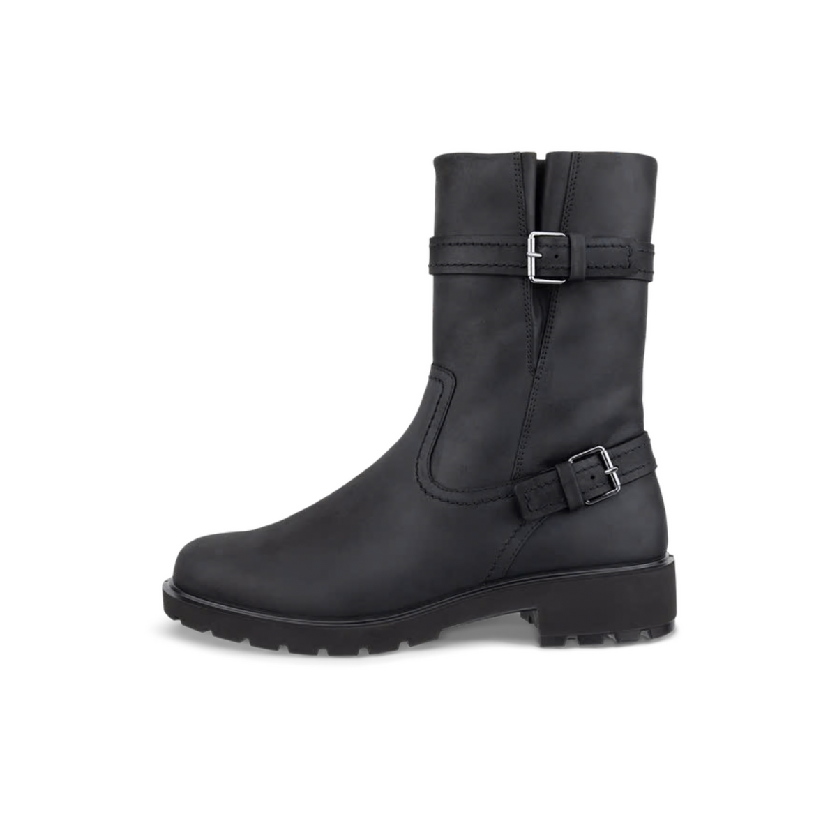 ECCO METROPOLE VIENNA OILED-NUBUCK BIKER BOOT WOMEN
