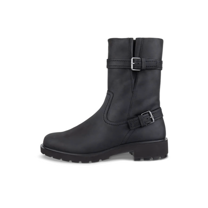 ECCO METROPOLE VIENNA OILED-NUBUCK BIKER BOOT WOMEN
