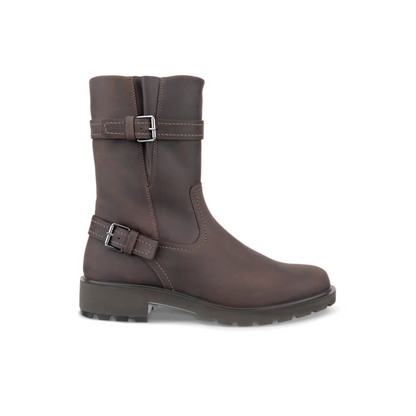 ECCO METROPOLE VIENNA OILED-NUBUCK BIKER BOOT WOMEN