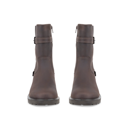 ECCO METROPOLE VIENNA OILED-NUBUCK BIKER BOOT WOMEN