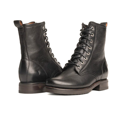 Frye Veronica Combat Black 6