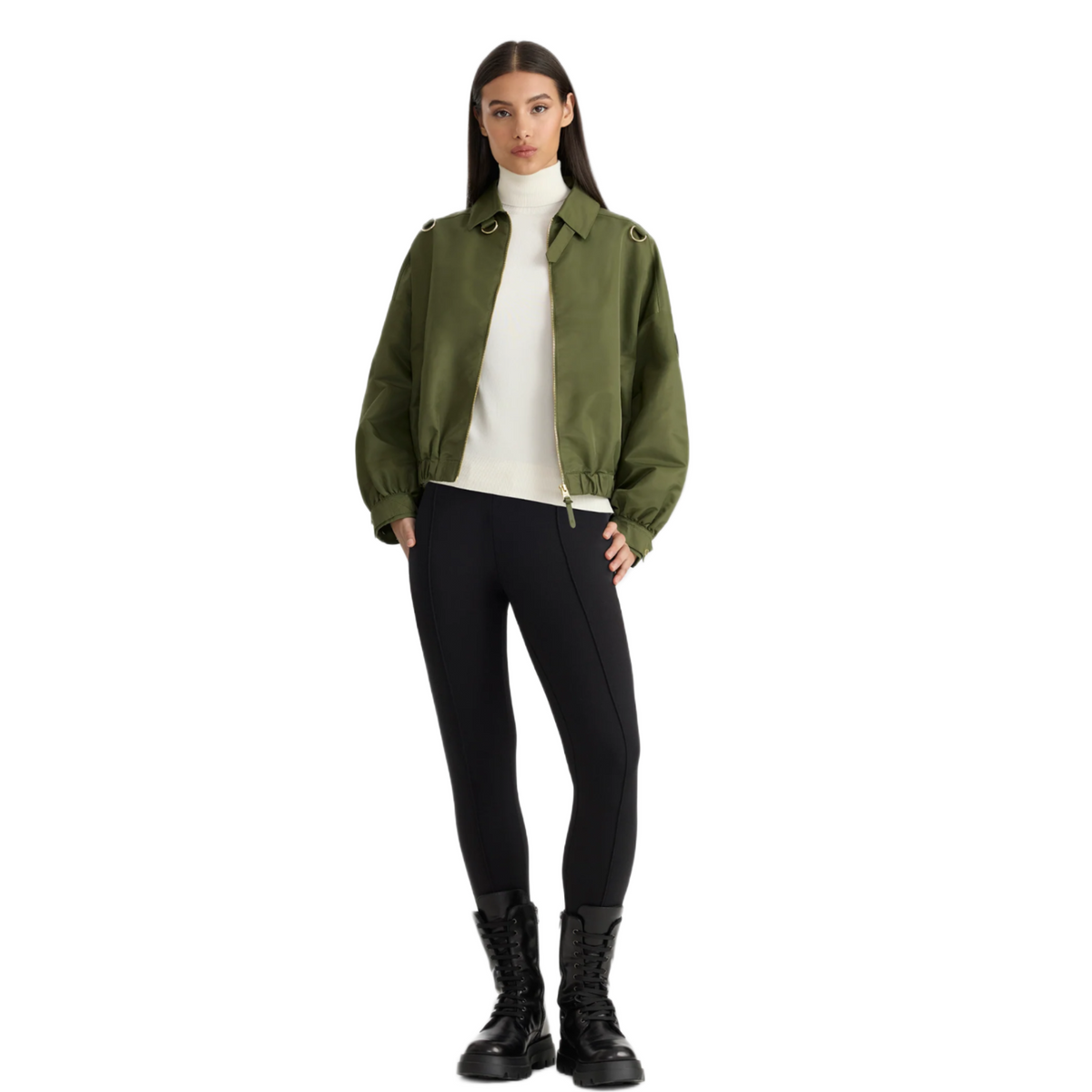 MACKAGE OLIVERA CROPPED BOMBER JACKET WOMEN