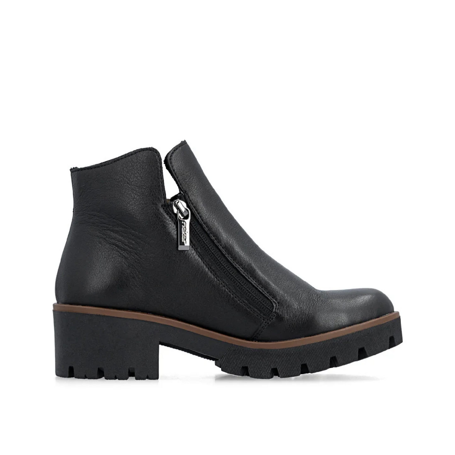 RIEKER 79254-AMALIA LEATHER ANKLE BOOT WOMEN