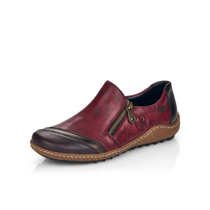RIEKER L7571-LIV LEATHER RIEKER-TEX SHOE WOMEN
