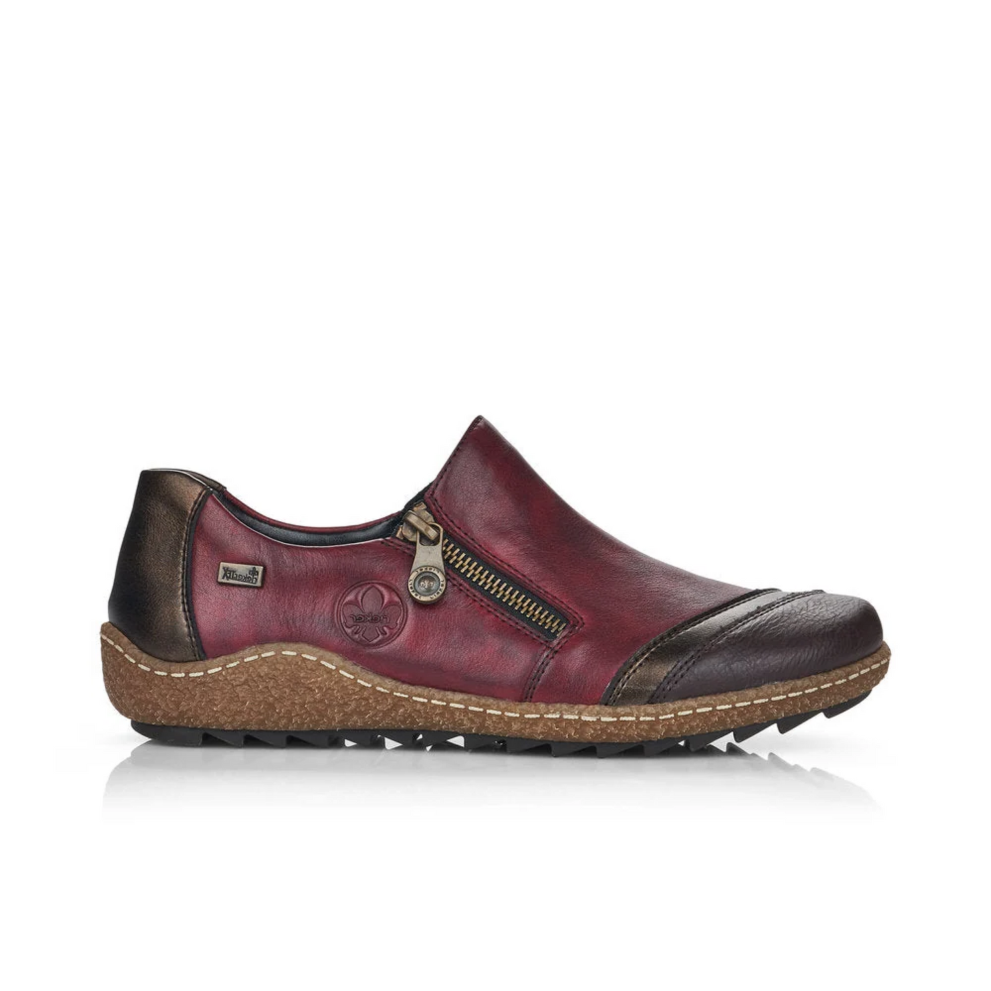 RIEKER L7571-LIV LEATHER RIEKER-TEX SHOE WOMEN