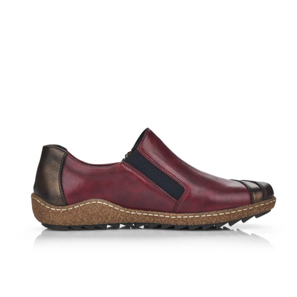 RIEKER L7571-LIV LEATHER RIEKER-TEX SHOE WOMEN